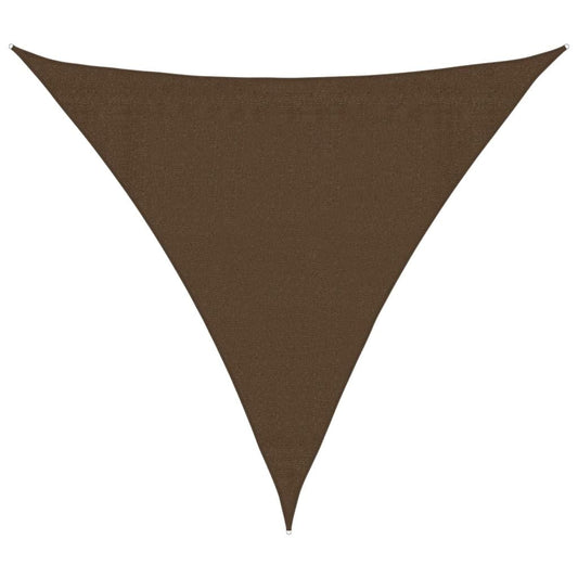 Vidaxl Toldo De Vela Marrón Hdpe 160 G/m² 3,6x3,6x3,6 M_0