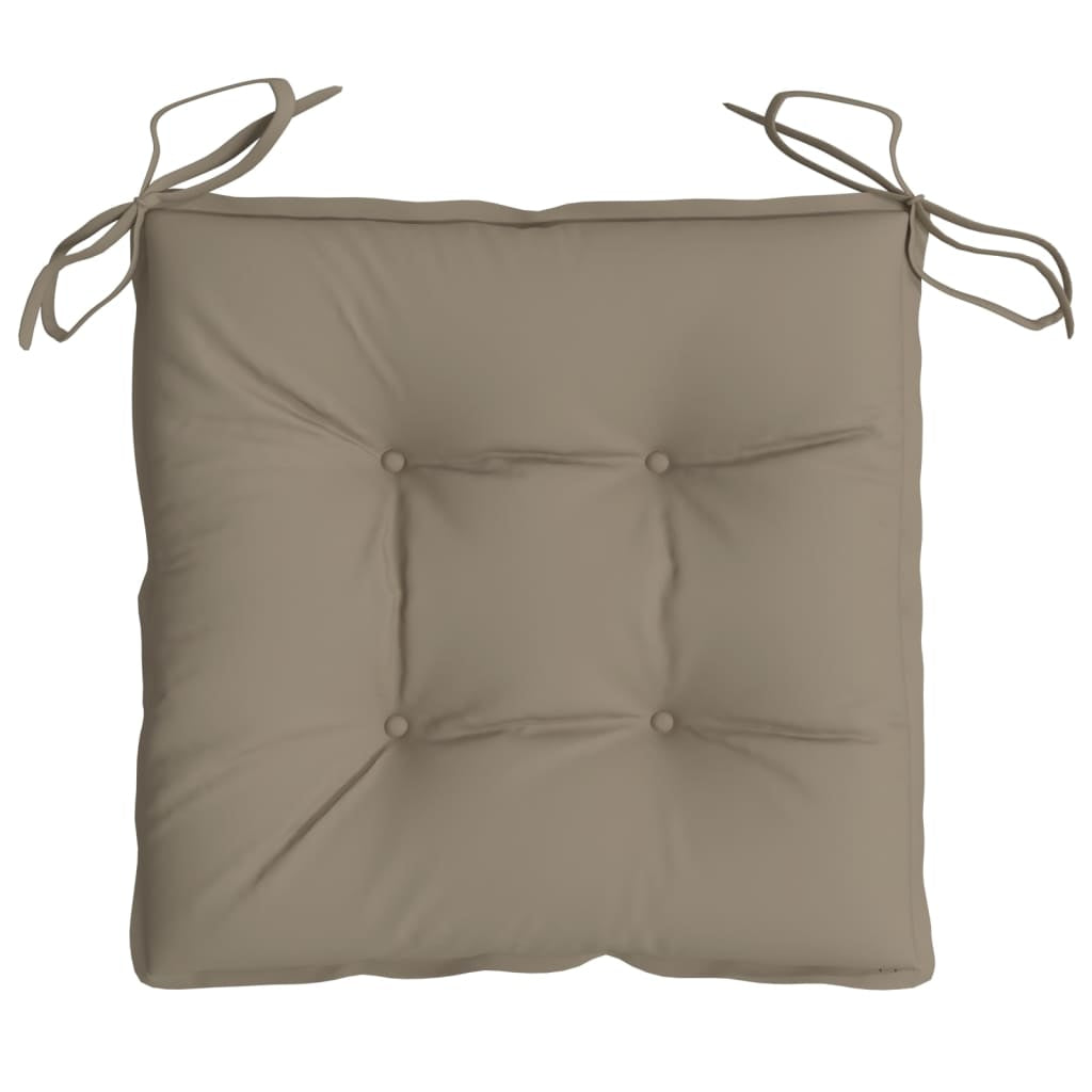 Vidaxl Cojines De Silla De Jardín 2 Uds Tela Oxford Taupé 50x50x7 Cm_4