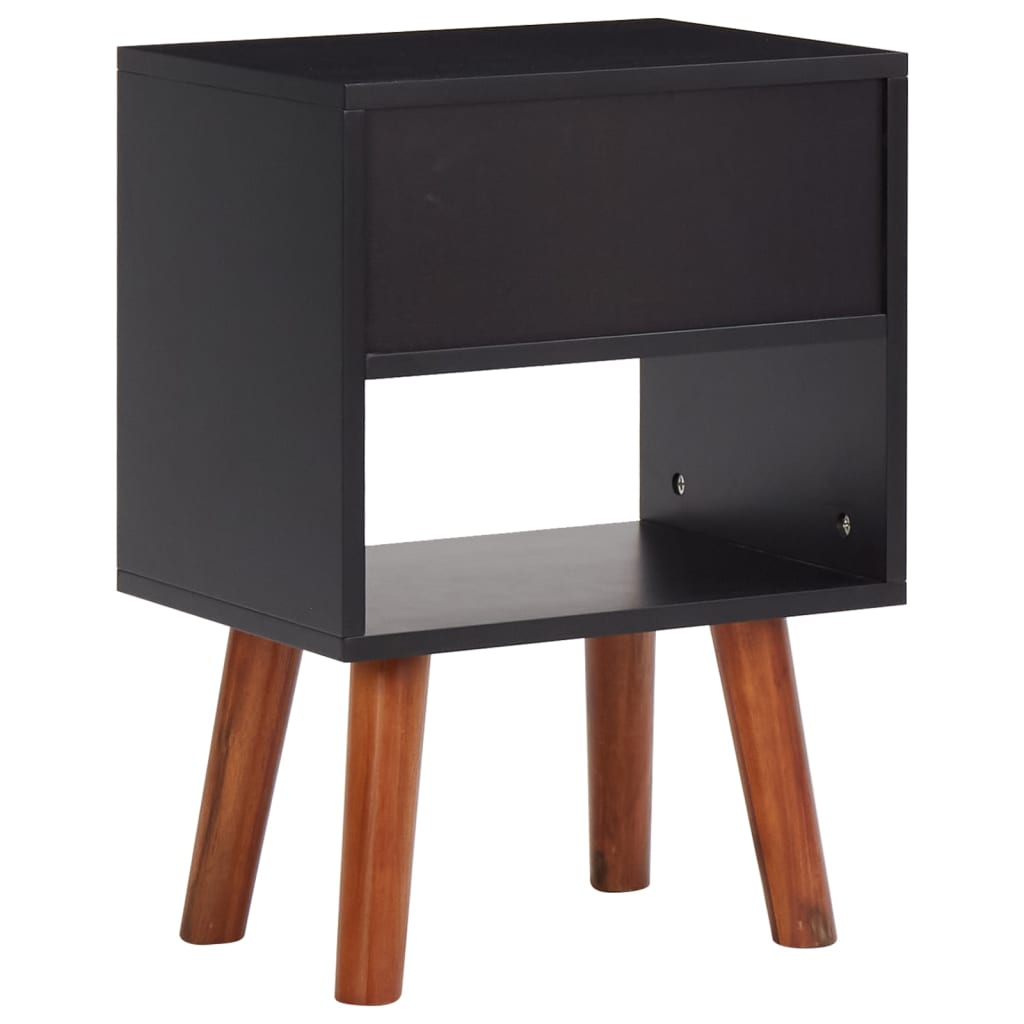 Mesitas De Noche 2 Unidades Madera De Acacia Maciza 40x30x57 Cm_3