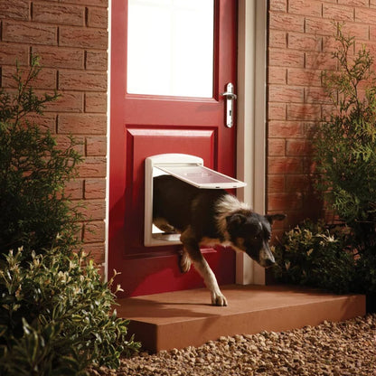 Petsafe Puerta Mascotas 2 Posiciones 740 Mediana 26,7x22,8 Blanca 5020_1