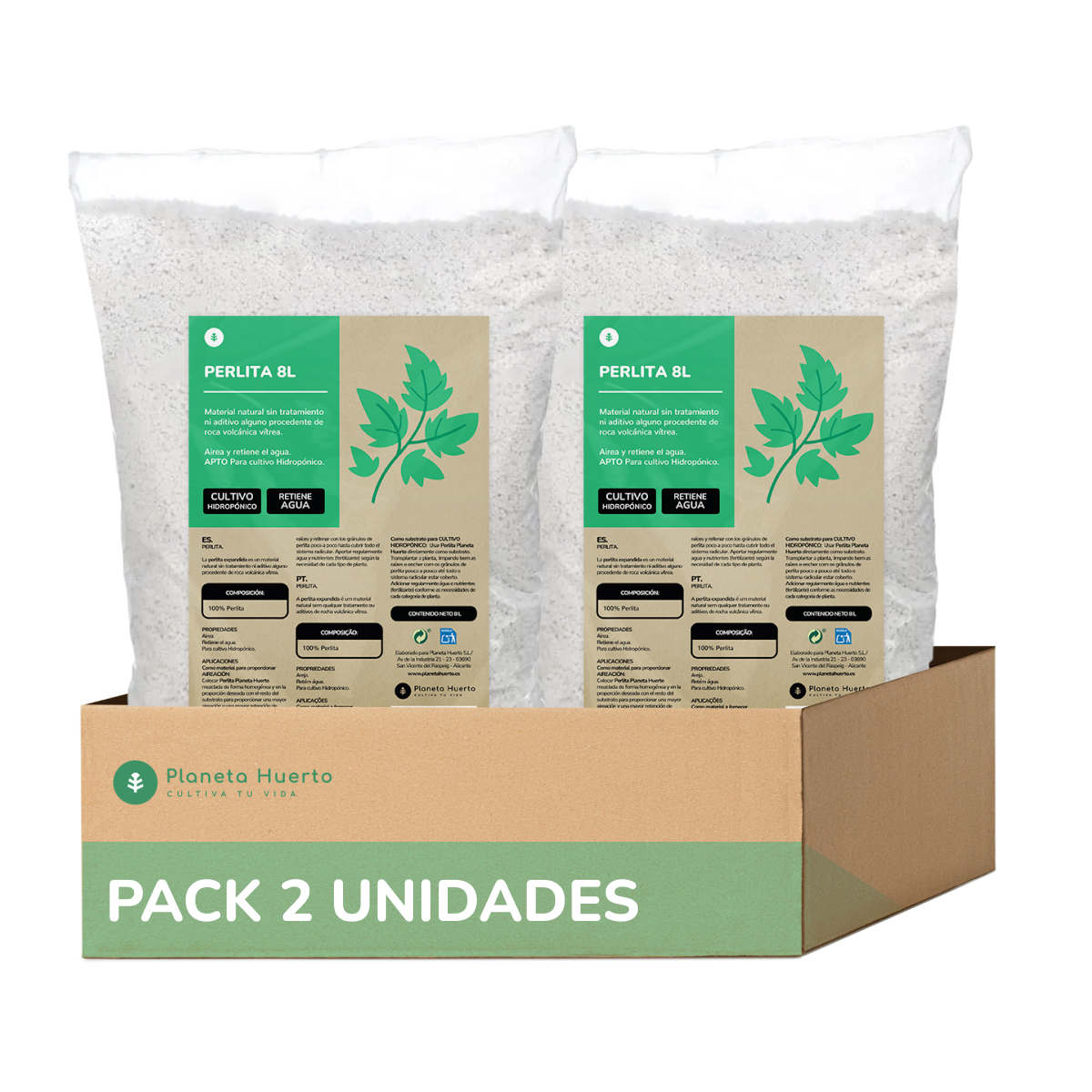 Perlita Planeta Huerto 16 Litros