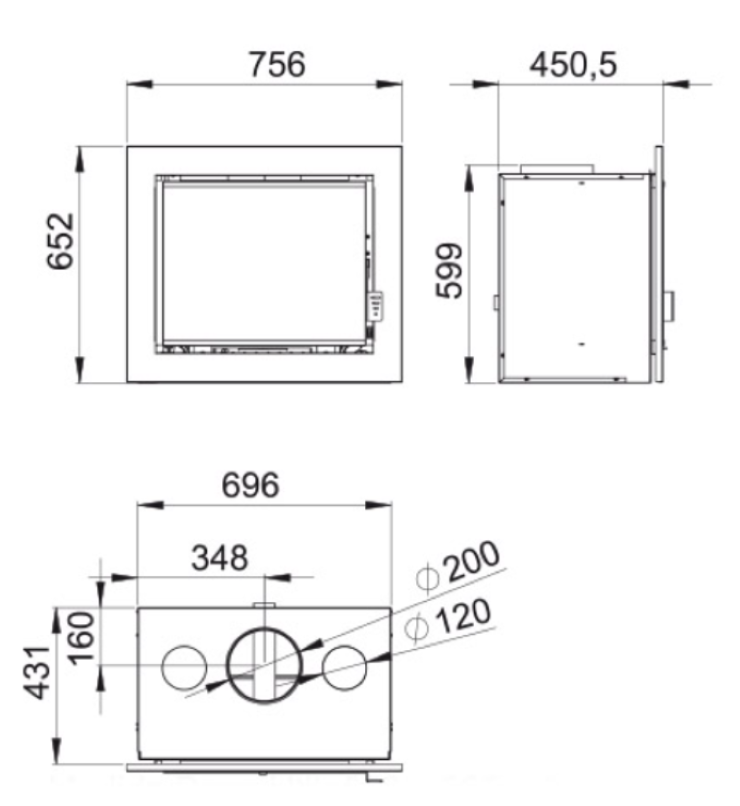 BRICOSOL INSERTABLE DE LEÑA BRONPI MODELO FLORIDA VISION_4
