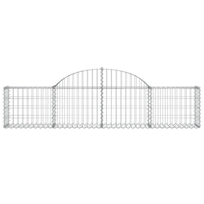 Cestas De Gaviones 30 Uds Forma De Arco Hierro 200x30x40/60 Cm_3
