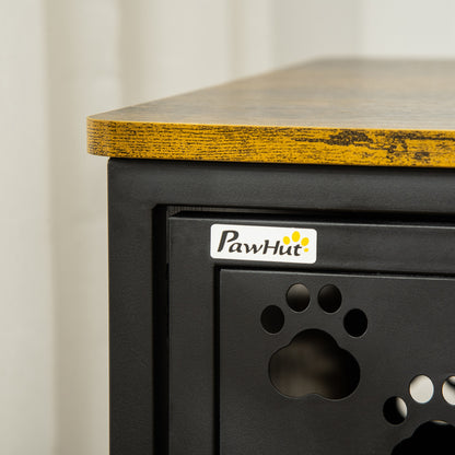 Pawhut Casa Para Gatos De Madera Con Estantes Cojín Lavable Y Puerta Corredera_3