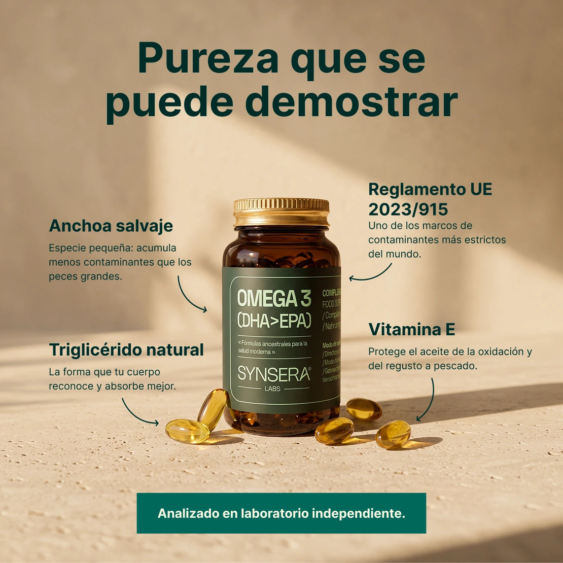 Pack 3 Botes Omega 3 (dha > Epa) 90 Cápsulas Synsera Labs_5