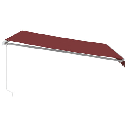 Toldo Retráctil Manual Color Burdeos 400x350 Cm_3