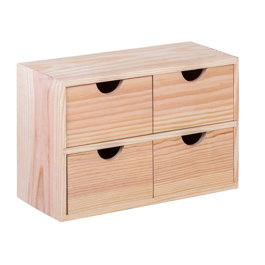 Well Home - Miniblock 4 Cajones En Madera De Pino_0