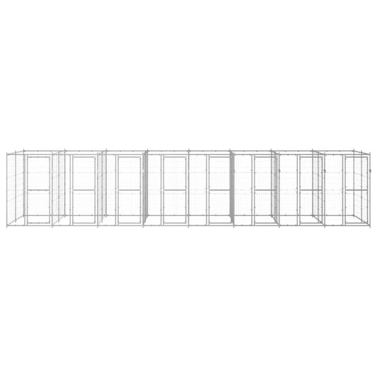 Perrera De Exterior De Acero Galvanizado 19,36 M²_0