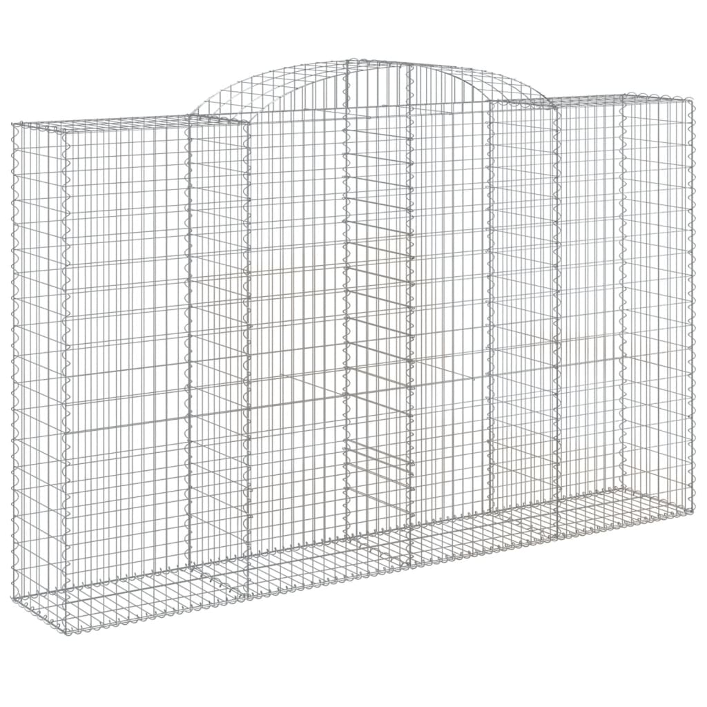 Cestas De Gaviones 13 Uds Forma De Arco Hierro 300x50x180/200cm_2