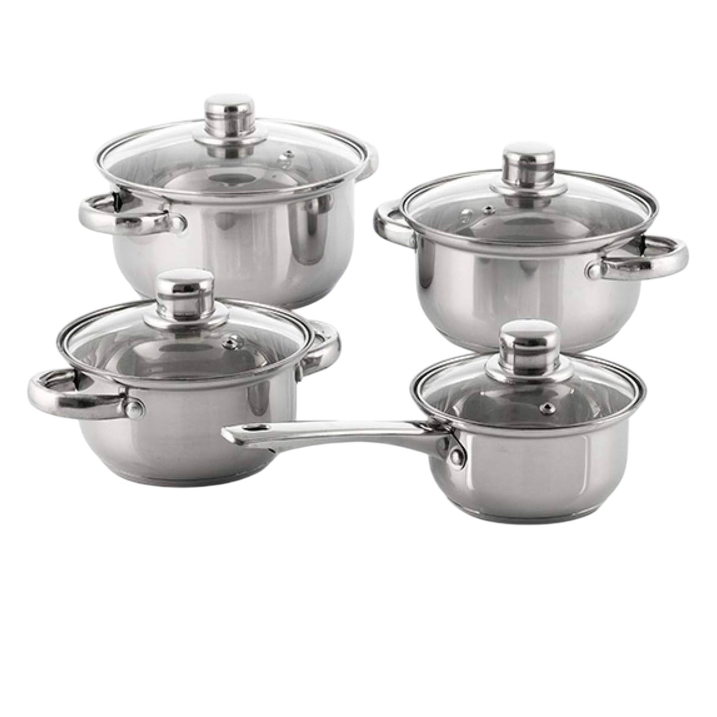 Well Home Batería De Cocina De 8pcs En Acero Inoxidable Con Fondo Encapsulado_2