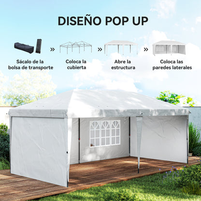 Outsunny Carpa Plegable 6x3 M_3