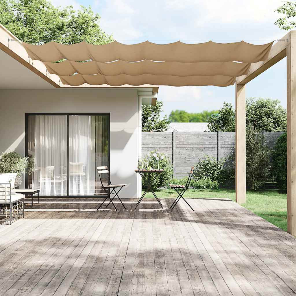 Vidaxl Toldo Vertical Tela Oxford Gris Taupé 60x1000 Cm_1