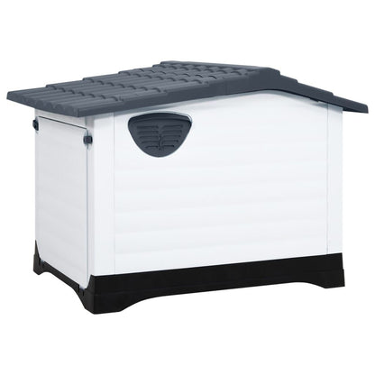 Vidaxl Casa Para Perro Gris 90,5x68x66 Cm Polipropileno_3