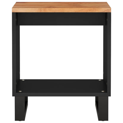 Mesa De Centro Madera Maciza Acacia Y Contrachapada 40x31x46 Cm_2