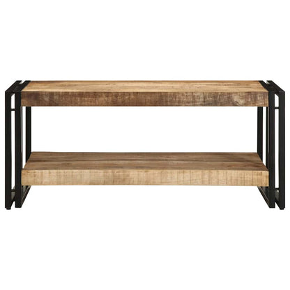 Mesa De Centro 90x50x38 Cm De Madera Maciza De Mango_2