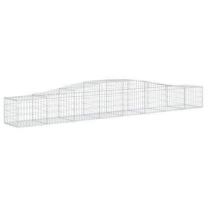 Cestas De Gaviones 8 Uds Forma De Arco Hierro 400x50x40/60 Cm_2