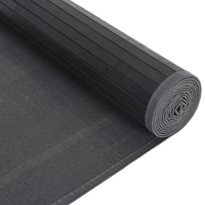 Vidaxl Alfombra Rectangular Bambú Negro 80x100 Cm_4