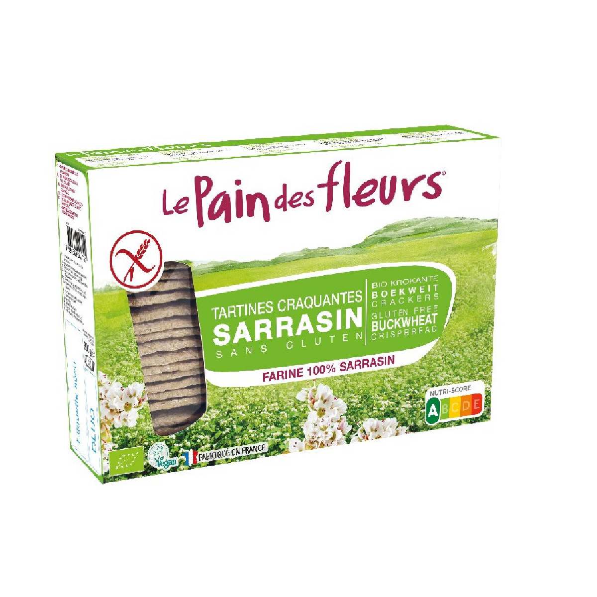 Tostadas Crujientes Trigo Sarraceno sin gluten Le Pain de Fleurs 300 g