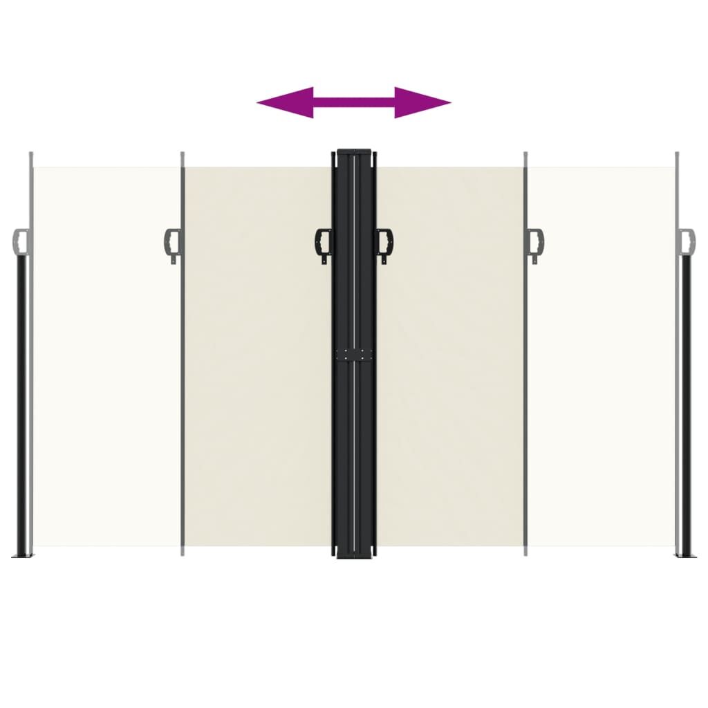 Vidaxl Toldo Lateral Retráctil Crema 200x1000 Cm_4