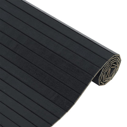 Vidaxl Alfombra Rectangular Bambú Negro 70x100 Cm_3
