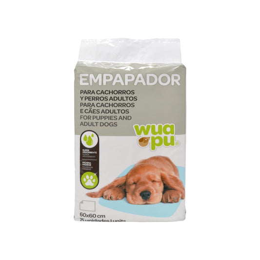 15 Empapadores Higiénicos Para Perro Wuapu, Gran Poder De Absorción. Talla M 60x60 Cm_0
