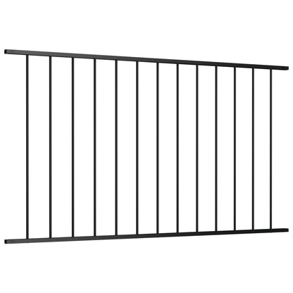 Panel De Valla De Acero Con Recubrimiento Polvo Negro 1,7x1,25m / Vetonek_1