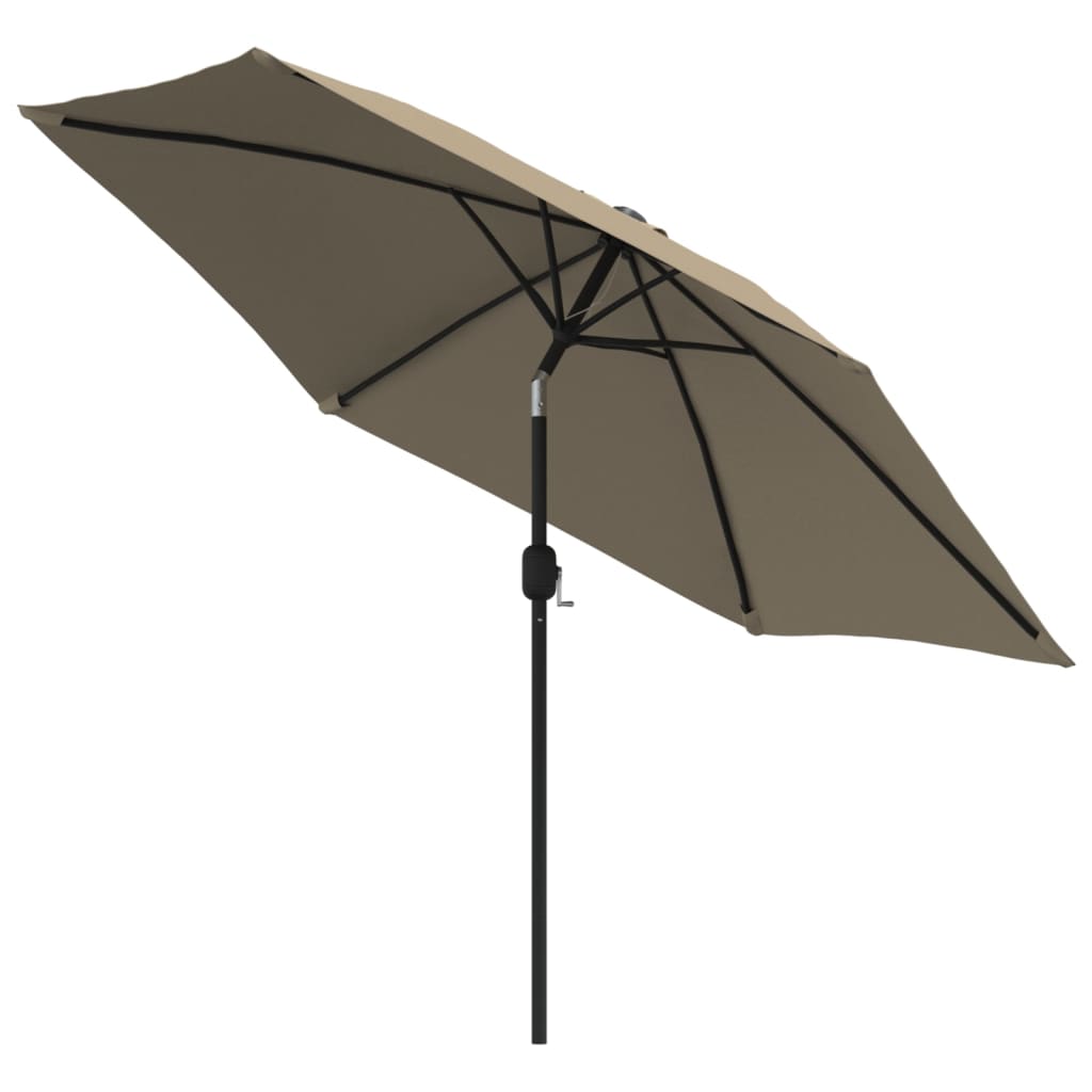 Sombrilla De Jardín Con Palo De Metal Taupe 300 Cm_1
