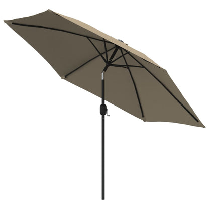 Sombrilla De Jardín Con Palo De Metal Taupe 300 Cm_1