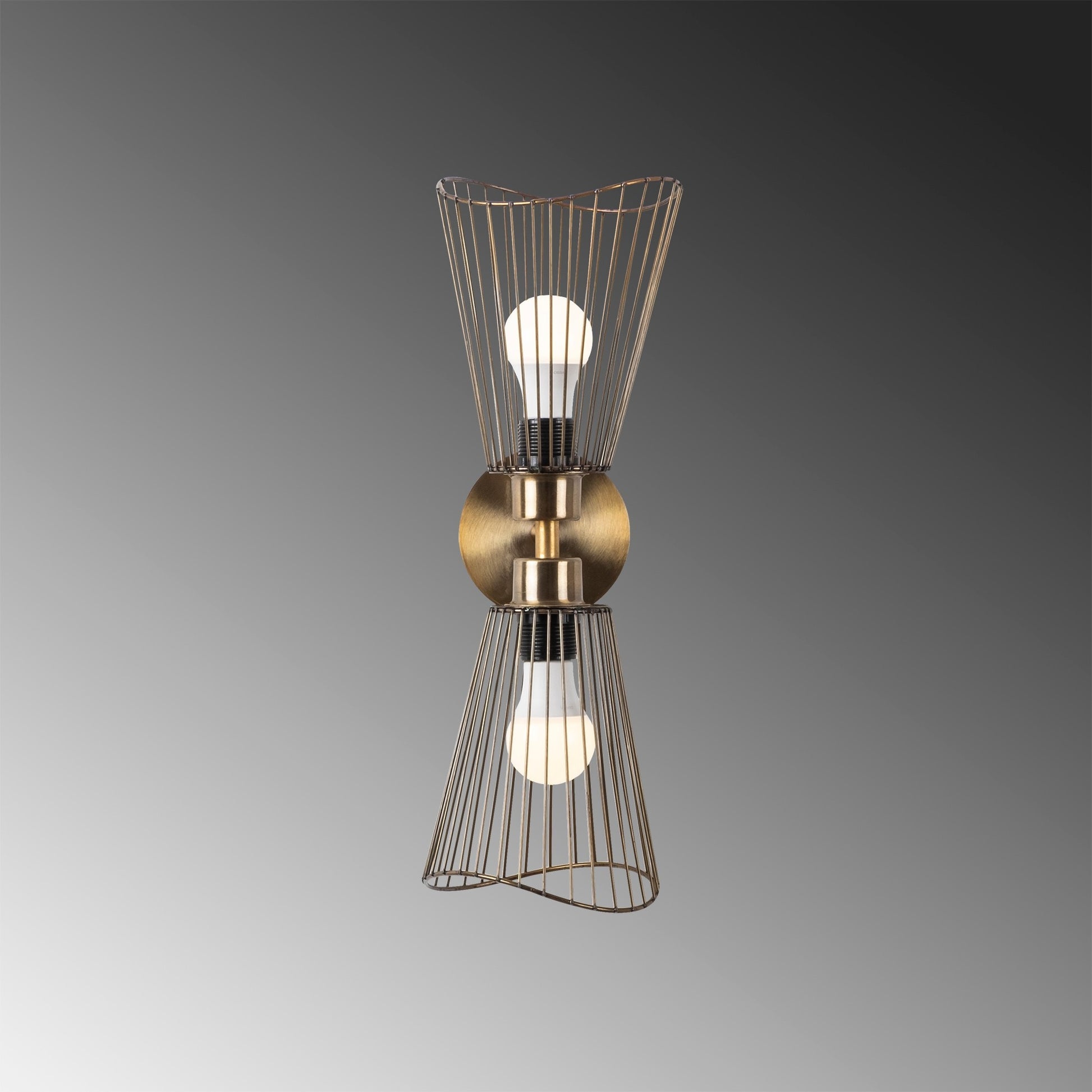 Aplique De Pared, Metal , Vintage, 16x16x48, Casquillo 2 X E 27 Max 40 W_3