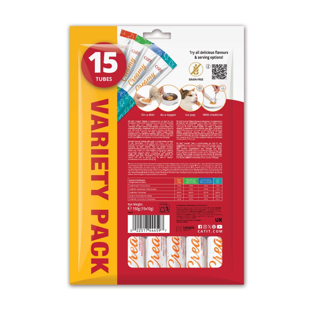 Snack líquido para gatos Creamy Multi Pack 50 x 10 g Catit
