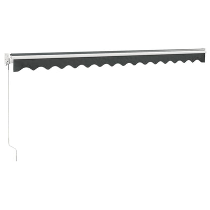 Toldo Retráctil Aluminio Y Tela Gris Antracita 4x3 M_5