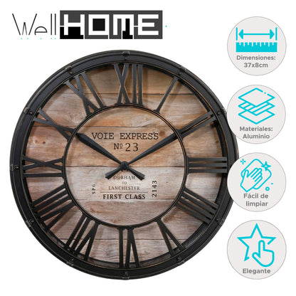 Reloj Retro Vintage Ø37x8 Cm
