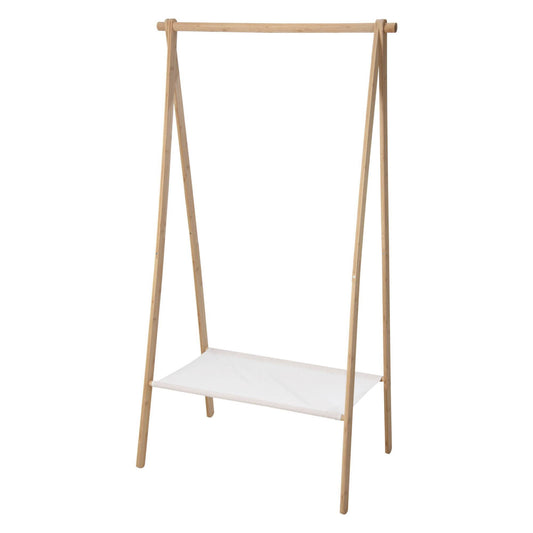 Well Home Perchero En Bambú Con Estante 86x57x155cm