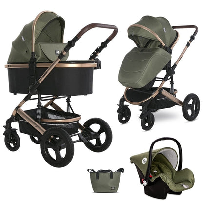 Carro De Bebé De Tres Piezas Boston Hasta 22 Kg Loden Green_0
