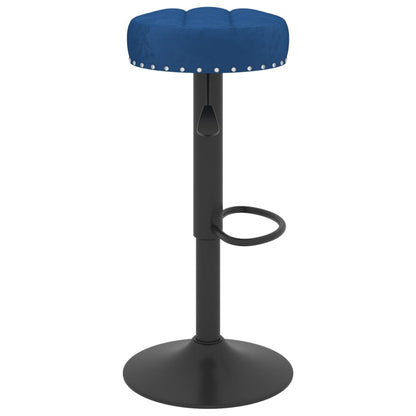 Taburetes De Cocina 2 Unidades Terciopelo Azul_3