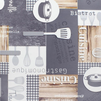 Mantel Hule Rectangular Cuisin. Impermeable Antimanchas Pvc 140 Cm. X 20 Metros. Rollo Recortable. Interior Y Exterior