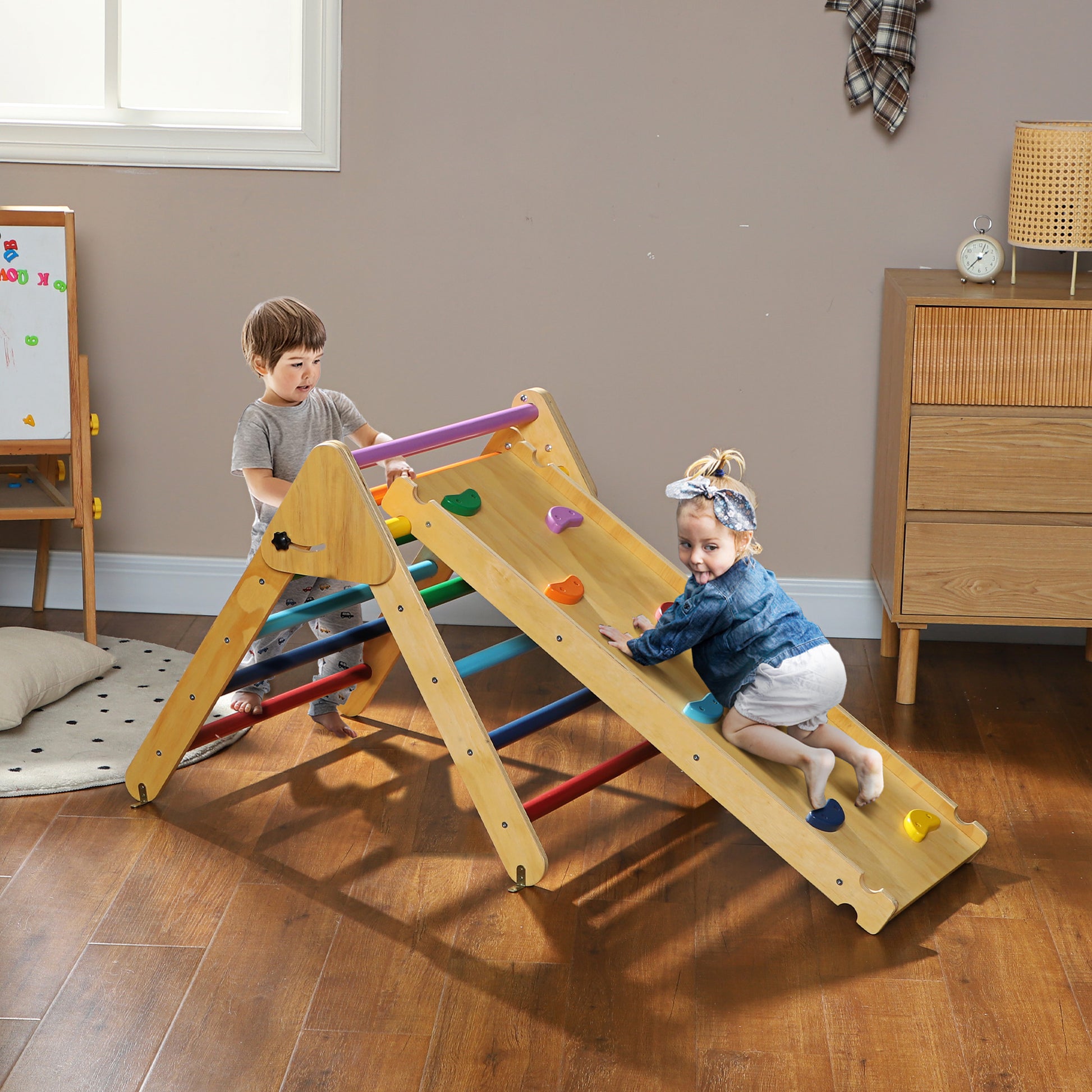 Aiyaplay 3 En 1 Triángulo De Escalada Montessori_1