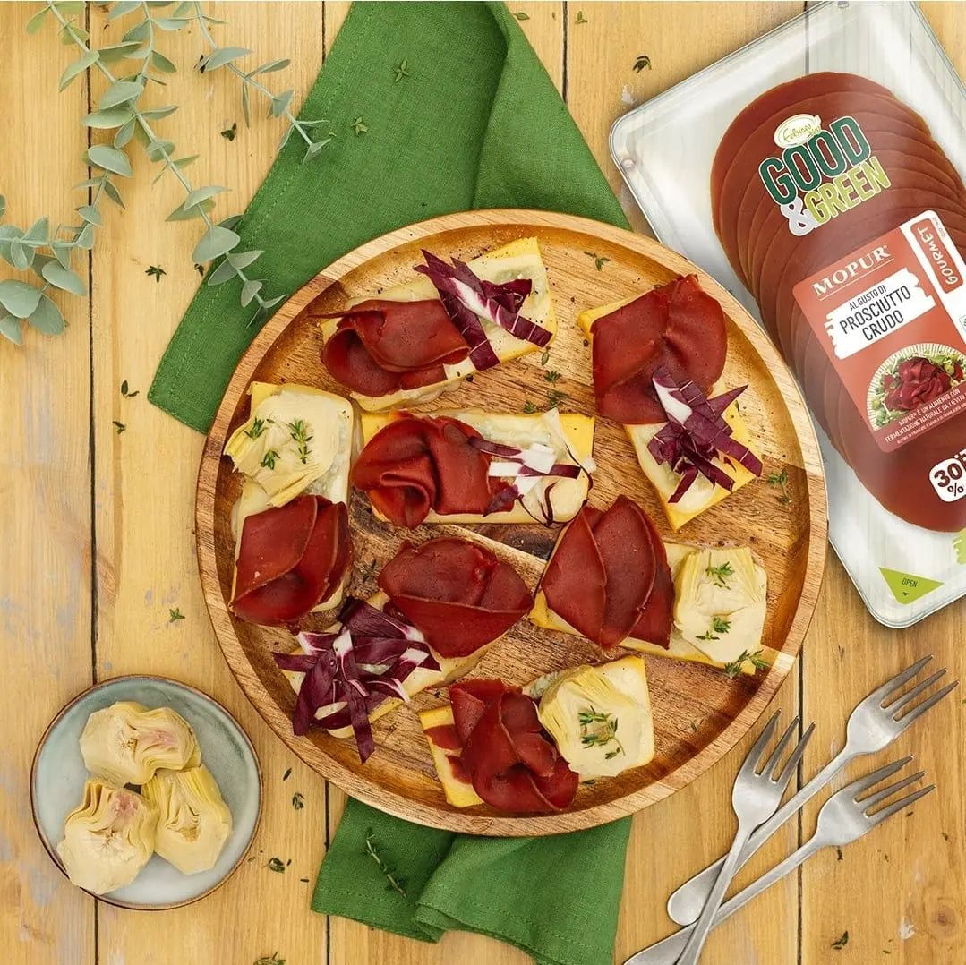 Embutido Vegetal En Lonchas Sabor Curado Good & Green 90g_2