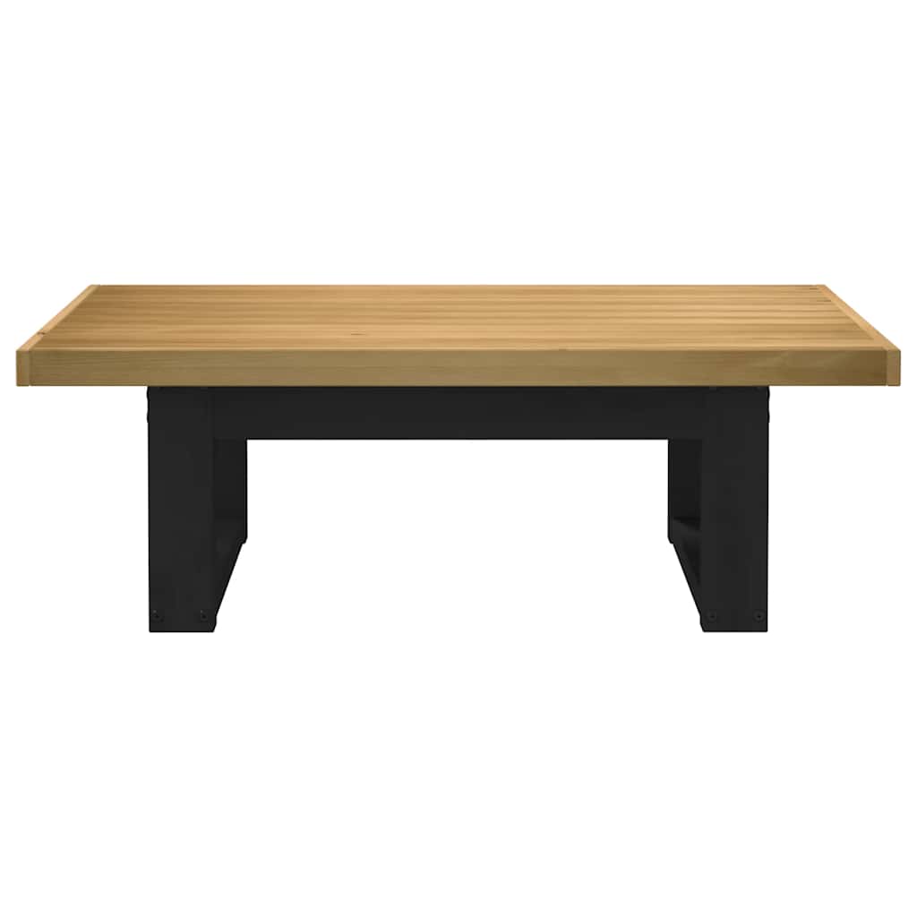 Mesa De Centro Noain Patas En U Madera Maciza Pino 120x60x40 Cm_1