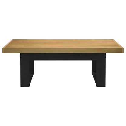 Mesa De Centro Noain Patas En U Madera Maciza Pino 120x60x40 Cm_1