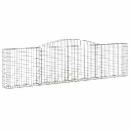 Cestas De Gaviones 8 Uds Forma De Arco Hierro 400x30x100/120 Cm_2