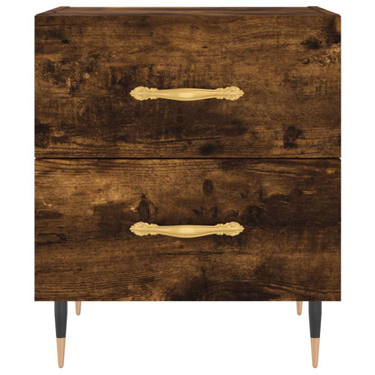 Mesita De Noche Madera Ingeniería Roble Ahumado 40x35x47,5 Cm_4