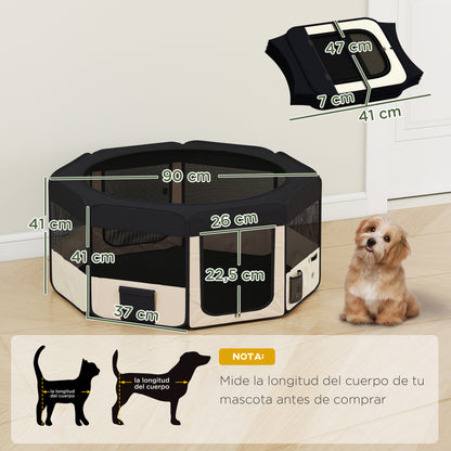 Pawhut Parque Plegable Para Perros Y Gatos_2