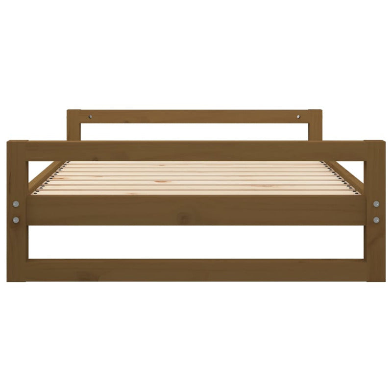 Vidaxl Cama Para Perros Madera De Pino Marrón Miel 105,5x75,5x28 Cm_5