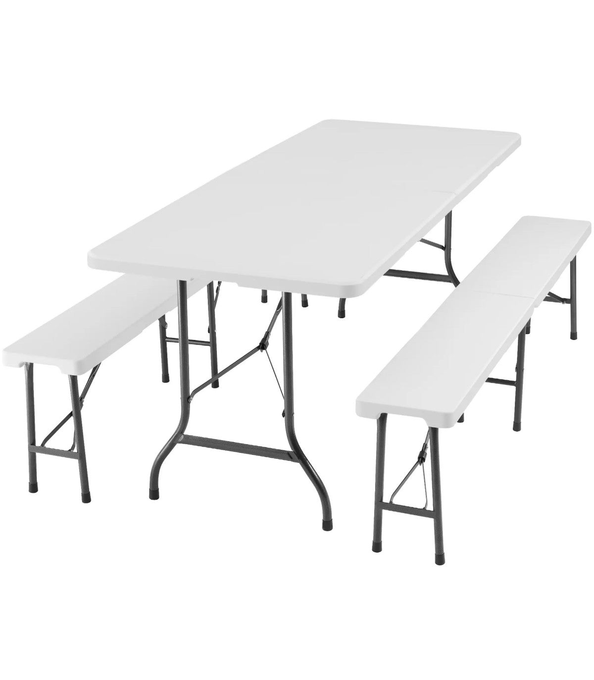 Mesa Plegable + 2 Bancos Plegables 180_0