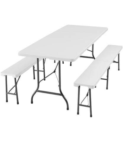 Mesa Plegable + 2 Bancos Plegables 180_0
