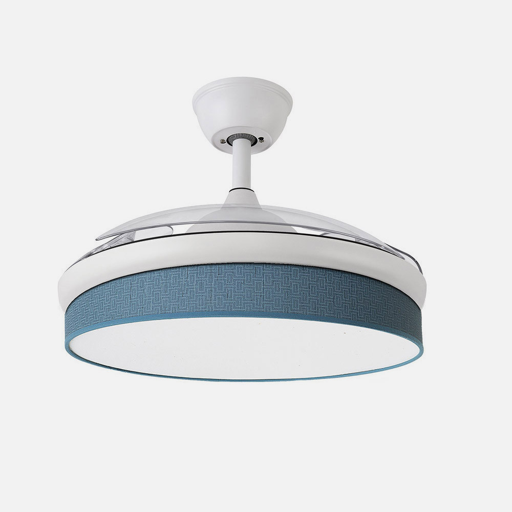 Ventilador Dc Moda 72w Blanco/azul 108d 3aspas 7200lm 3000k,4000k,6000k Remoto+memoria+temporizador_3