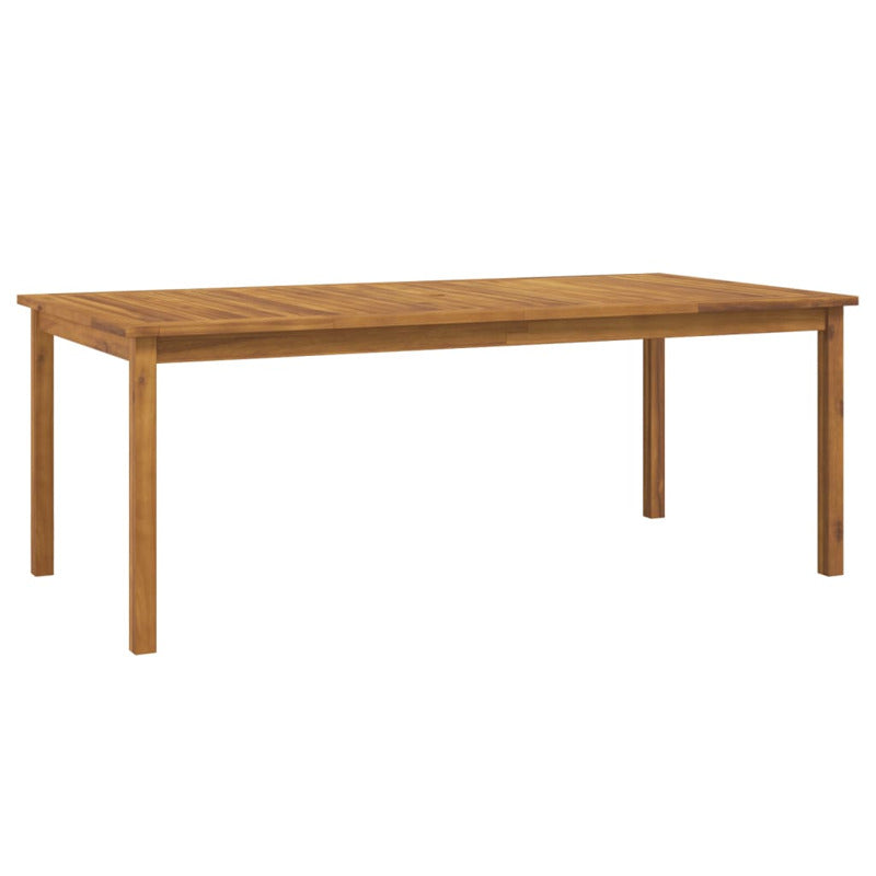 Vidaxl Juego De Comedor Para Jardín 7 Piezas Madera Maciza Acacia_5