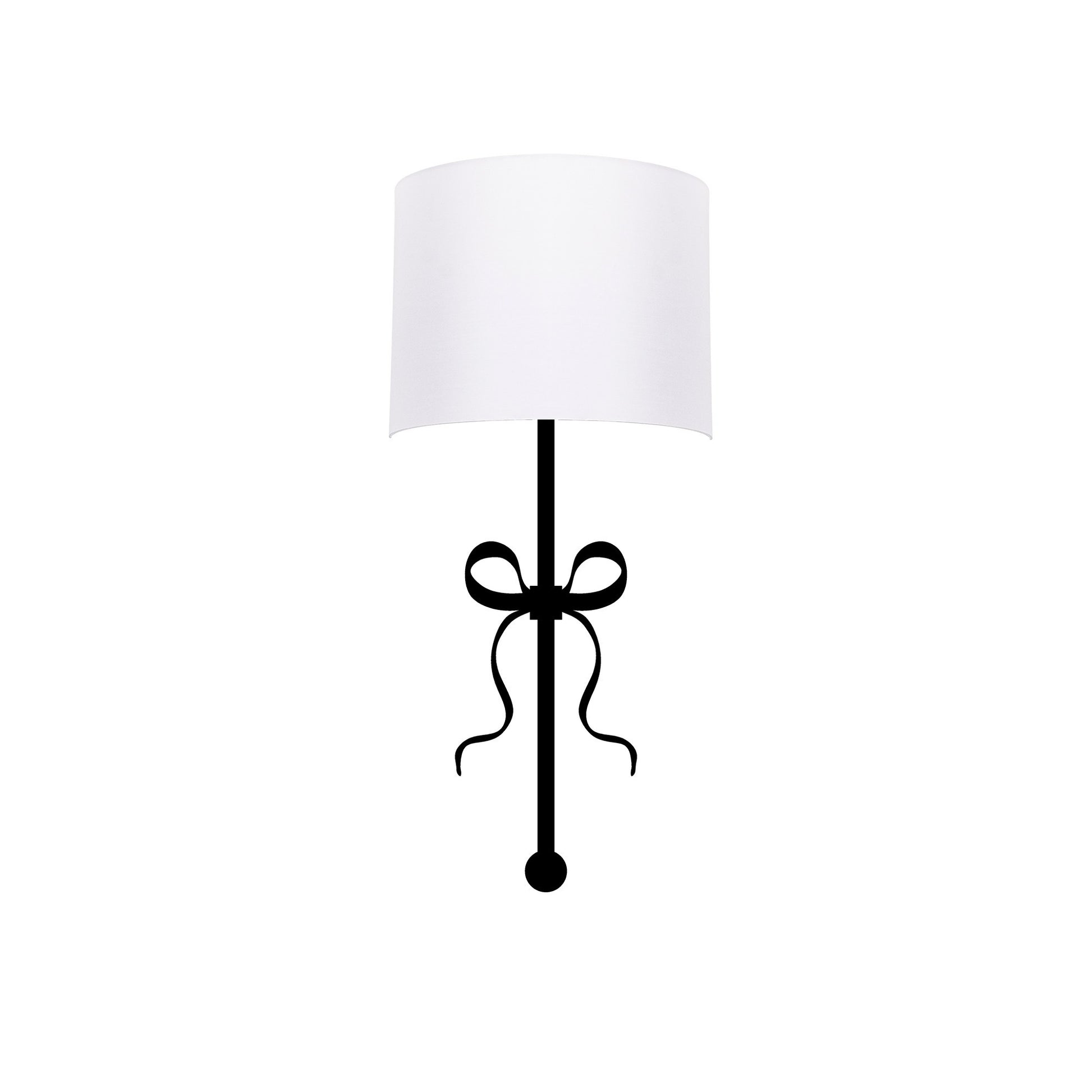 Aplique De Pared, Metal , Blanco negro, 15x28x57, Casquillo E 27 Max 40 W_0