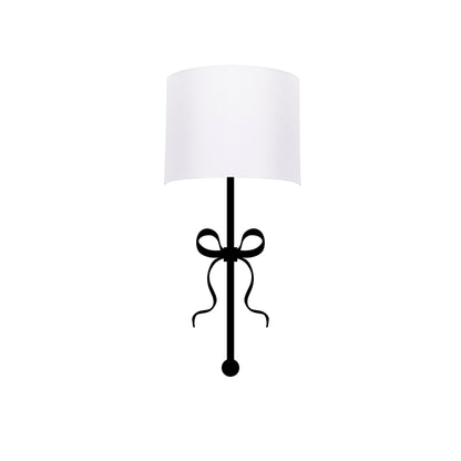 Aplique De Pared, Metal , Blanco negro, 15x28x57, Casquillo E 27 Max 40 W_0